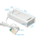 Water Leak Sensor Alarm For Basement And RV Moisture Detection, 120dB Loud Flood Alarm, Battery Operated unit with cable and detect board