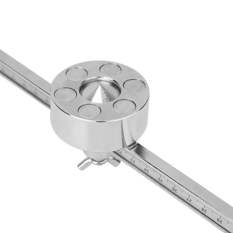 Circle Cutter Guide for Torch and Plasma Cutting, Stainless Steel Roller Guide with 50cm Rail and Scale Ruler Detail