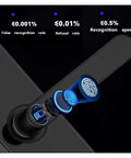 Keyless Entry Smart Lock With Slick Touchscreen Handle And Fingerprint Door Lock Electronic Deadbolt For Front Doors, showcasing fingerprint sensor and recognition rates.
