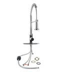 Pull Down Kitchen Faucet With Sprayer Chrome Finish 2 In 1 Stream And Spray Hi Arc Gooseneck Stainless Steel Sink Faucet with accessories