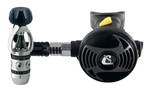 AC2 XS2 Entry Level Regulator For Beginners And Rental Ops with conical filter and rugged build, side view