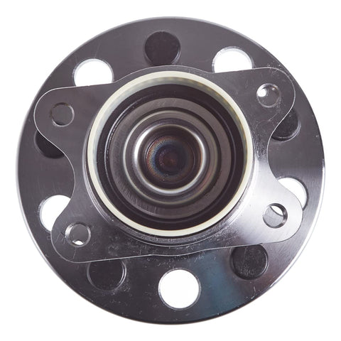 Front view of Rear Wheel Hub And Bearing Assembly For Hyundai Azera Sonata Tucson Optima And Sportage FWD Models OE Quality 527303S200 HA590441