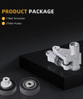 Premium Idler Pulley With Belt Tensioner Kit #11281722789 38071 38069 Fits BMW 3 Series E46 And Older Models For A Smooth Ride No More Belt Squeak Or Engine Rattle Guaranteed To Keep Your Car Running Tight And Clean Like New. Includes 1 tensioner and 2 idler pulleys