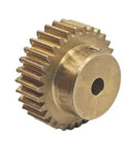 Beefy 0.7 Module Copper Spur Gear With 41 Teeth For Mechanical Transmission And Pinion Shaft 30.1mm Diameter 16mm Bore 12mm Thick