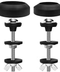 Heavy Duty Toilet Tank To Bowl Gasket Kit 2 Pack 2.75 Inch Bolts With Stainless Steel Nuts Washers Rubber Washers And Gasket Seals Fits Most 2 Inch And 3 Inch Flush Valve Openings For Leak Proof No Fuss Replacement; black gasket kit parts