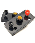 Black D battery holders from Basic Electricity Discovery Circuit Kit For Introductory Electronics Hands-On Learning For Middle School Kid-Friendly