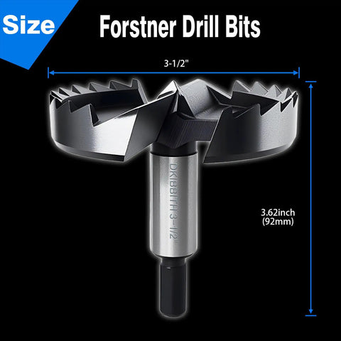 3.5 Inch Forstner Drill Bits For Hardwoods Plywood And Plastic Featuring Razor Sharp Serrated Teeth close-up, showcasing serrated edges.