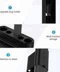 Dyson Vacuum Stand Wall Mount Docking Holder With 6 To 8 Accessory Storage Slots Heavy Duty Aluminum Bracket detail views