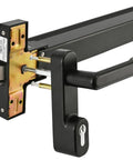 Side view of Commercial Push Bar Panic Exit Device With Lever Handle In Premium 304 Stainless Steel UL10C And ANSI Grade 1 Certified.