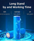 Blue battery with text indicating 50h talk time, 900mAh capacity, and 2h battery capacity for motorcycle helmet Bluetooth headset.