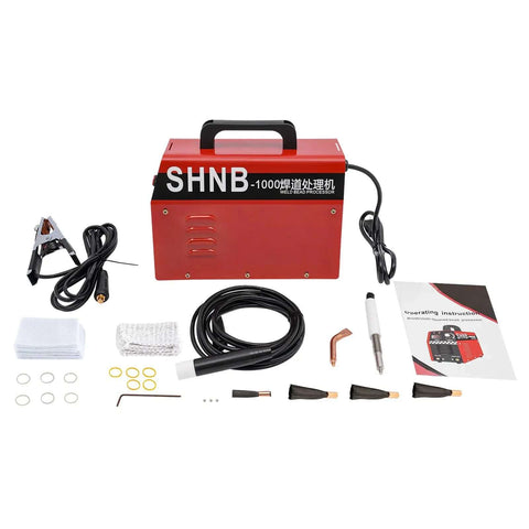 Heavy Duty 1000W Metal Polishing Tool With Adjustable Voltage, LED Display, And Efficient Heat Dissipation components displayed