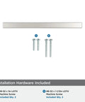 Polished Chrome Cabinet Pull For Contemporary Cabinets And Drawers Cyprus Style Furniture Hardware with included screws