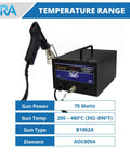 Pro Grade Digital Desoldering Station With 80W Heater And Built In Vacuum Pump, Auto Sleep Mode For Power Saving