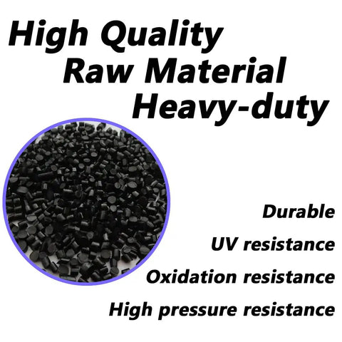 Heavy Duty Five Eighth Od Nylon Air Line Tubing Tough As A Nail For Auto Air Brakes And Compressors 500 Psi High Pressure Flexible Transport Hose 16 Feet Black Sae Grade Industrial Durable raw material in black granules.