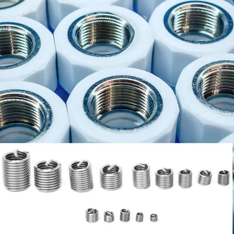 Stainless Steel Wire Thread Insert Kit M3 For Damaged Hole Repair, 120-Piece Tool Set With Storage Box, Durable, High-Performance Thread Formation For Auto, Home, Machinery And Metalworking Projects. M3 stainless steel thread inserts