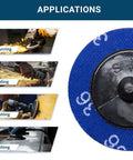 Close-up of 2 Inch Quick Change Sanding Discs Ceramic For Drill And Die Grinders Deburring Polishing with application images
