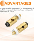 24 Pack Linkage Stoppers For RC Planes And Cars Adjustable Push Rods in gold copper finish with nuts and screws
