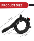 Universal Motorcycle Throttle Lock Cruise Speed Handlebar Accelerator With One Click Release No Sweat Install, 4.53 inch size, black ABS material.
