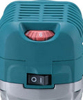 Top view of RT0701CR 1-1/4 HP Compact Router with variable speed control dial and power switch for precise cuts.
