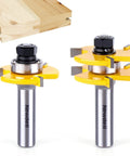 Top Pick 1/2 Inch Shank Tongue And Groove Router Bit Set Two Piece Adjustable Woodworking Milling Cutter set for smooth drawer builds.