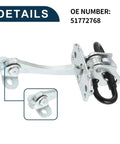 Fiat Doblo Cargo Van Door Check Strap Front Left And Right Doors, Heavy Duty Door Hinge Limiter with dampened soft close