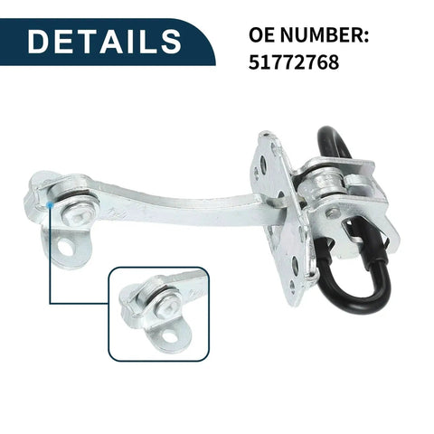 Fiat Doblo Cargo Van Door Check Strap Front Left And Right Doors, Heavy Duty Door Hinge Limiter with dampened soft close