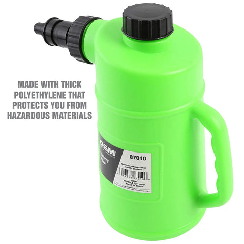 Battery Water Filler Jug With Auto Shutoff Nozzle 2 Liter Distilled Water Bottle For Lead Acid Batteries Spill Proof