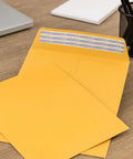 Open 10x13 Kraft Catalog Envelopes Self Seal Adhesive Strip 28 Lb Paper 500 Pack For Mailing Documents And Flat Items