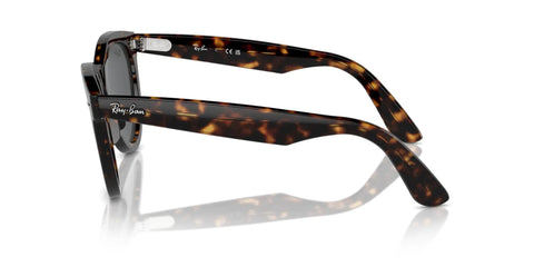 Wayfarer Style Sunglasses With Havana Frame And Dark Grey Lenses 51mm Classic Metal Front Rivets 100 Percent UV Protection Timeless