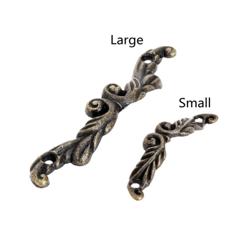 Antique Brass Arch Style Decorative Pull Handles Set Of 10 For Mini Jewelry Boxes Drawers Cabinets And Chests 2.95 X 0.59 Inches 54mm Hole Spacing