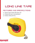 Retractable Imperial And Metric Long Tape Measure Built Tough In A Rugged ABS Case With Folding Hook