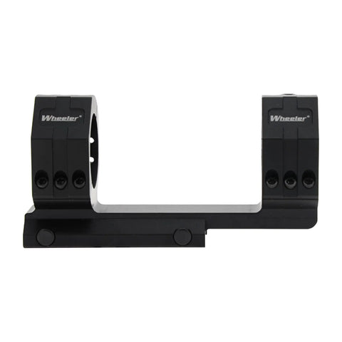 One Piece Picatinny Cantilever Scope Mount Featuring Integrated Anti Cant Indicator For Flawless Leveling in black 6061 alloy, 50mm size.