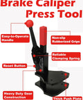 Heavy Duty Brake Caliper Compression Tool With Trapezoidal Push Plate For 1 2 4 6 Piston Calipers And Pad Spreader