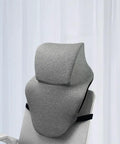 Gray Ergonomic Office Chair Headrest with Adjustable Neck Support Pillow, Memory Foam Comfort and Removable Washable Cover