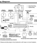 Wiring diagram for 12V Swichgage Shutdown Panel Kit For Industrial Engines With Universal Fit Enclosed Four Sided Instrument Panel