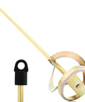 Grip Ready Drill Paint Mixer Attachment For 1 To 5 Gallon Buckets Zinc Plated No Fuss Rust Resistant Small Head detail view