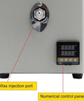 Wax Injector With Pressure Gauge And Vacuum System For Jewelry Casting Adjustable Temperature To 100 C control panel and port