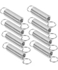 Grab This 8 Piece Small Compression Spring Kit With Hook Ends Perfect For Elevating Electric Vehicle Parking Stands And Securing Ladder Foot Supports To Keep Your Gear Rock Solid And Ready For Any Adventure. 8 silver metal hook-end springs