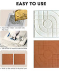 DIY Paving Mold Kit For Brick Or Concrete Stone Squares Patio Garden Pathway Pavers Reusable Polypropylene Smooth Finish