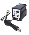 Pro Grade Digital Hot Air Rework Station 898D With Adjustable Temperature And Air Flow Brushless Fan Aluminum Alloy Body 750W Power