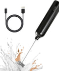 Rechargeable Handheld Milk Frother With USB Type C 3 Speed Adjustable Foam Maker for coffee, matcha, and hot chocolate.
