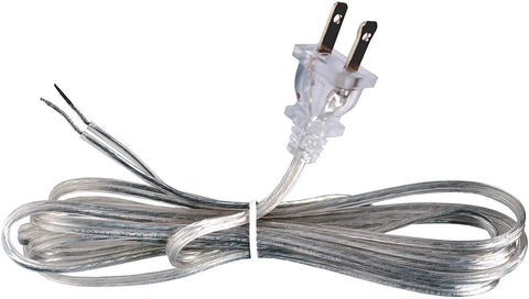 Clear power cord for Make Your Own Bottle Lamp Kit For Liquor And Wine Bottles With All Adapters And Parts In Silver Finish