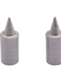 Mt One Wood Lathe Live Center Drive Spur And Cup Dead Center Four Piece Set With Spare Tips showing two precision steel tips for steady turning.