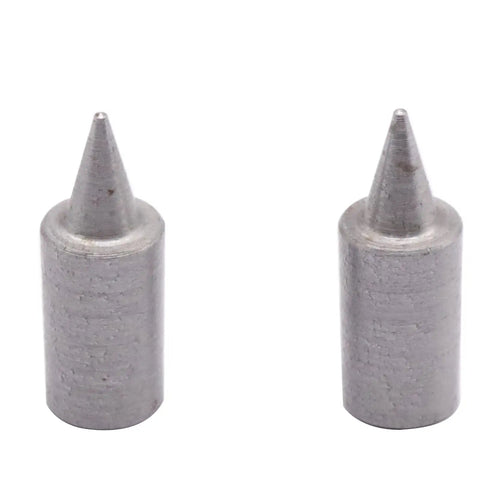 Mt One Wood Lathe Live Center Drive Spur And Cup Dead Center Four Piece Set With Spare Tips showing two precision steel tips for steady turning.