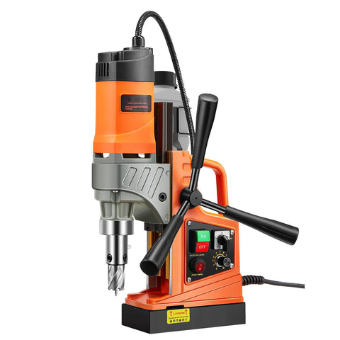 Heavy Hitter Magnetic Drill Press With 1450W Copper Motor delivering rock solid 2810 pound holding force for metal drilling.