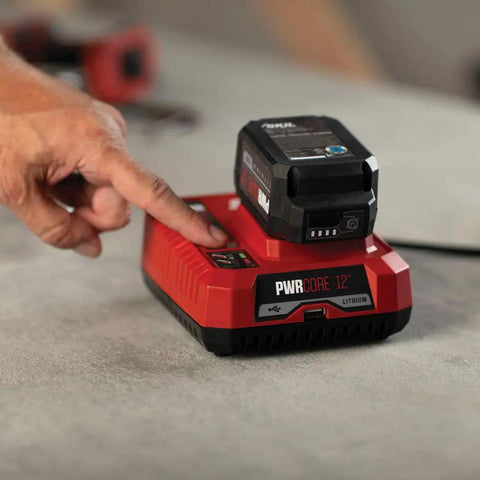 PWRCore 12 PWRJump Charger Delivers A 25 Percent Charge In Just 5 Minutes For Your Power Tools With USB Output And LED Indicators