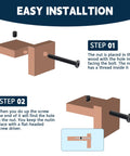 Assembly guide for Crib Hardware Replacement Kit With 28 M6 Stainless Steel Hex Socket Bolts And Zinc Barrel Nuts.