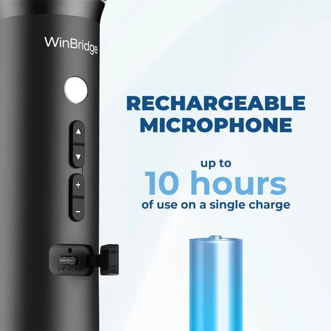Rechargeable part of All-in-One Wireless Voice Amplifier With Built-In Microphone For Teaching, Speaking, And Karaoke