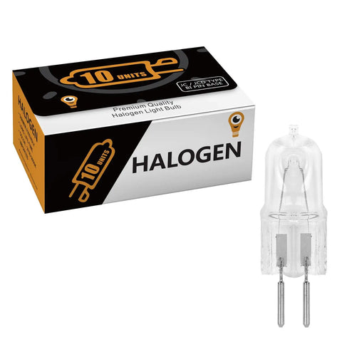 10 Pack Clear Dimmable T4 Q35 GY6 35 120V Halogen Light Bulbs 35W For Wax Melters Oil Warmers Aroma Tart Lighting