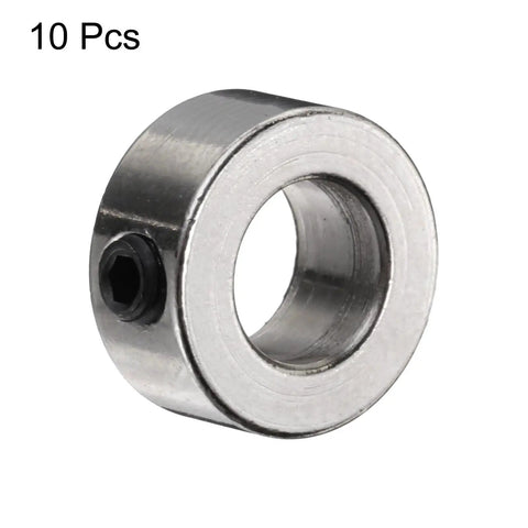 6mm Shaft Lock Collar Set Screw Ring 304 Stainless Steel 11mm Outside Diameter 5mm Thick 10 Pack